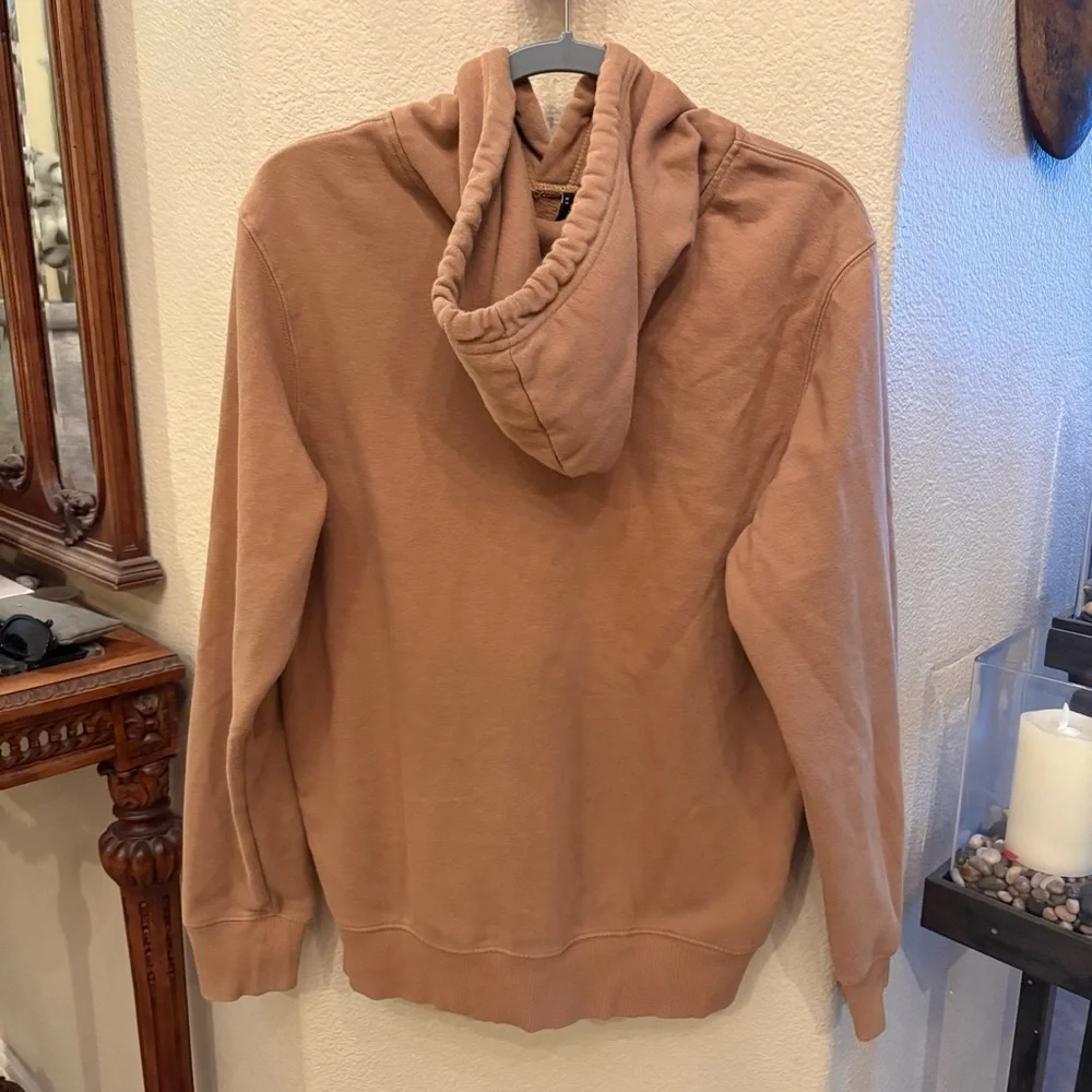 THE NORTH FACE Bear Mountain Graphic Tan Hoodie Sweatshirt Size Medium-Unisex